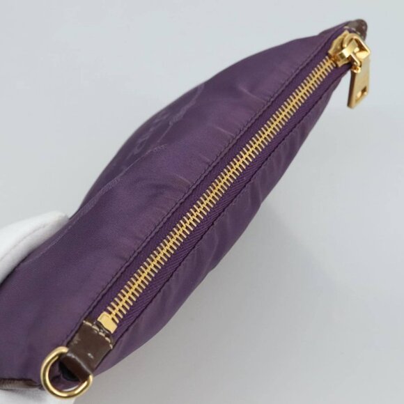 PRADA Pouch Nylon Purple Auth yk16822 - Picture 6 of 16